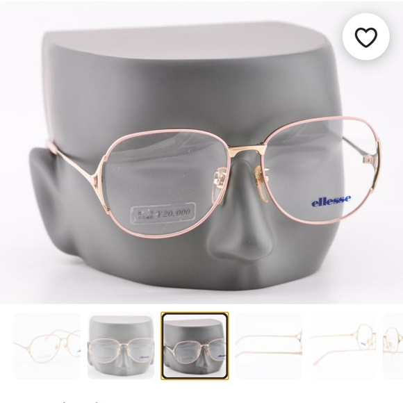 Vintage 90s Ellesse Pink Gold Square Frames - Picture 3 of 6